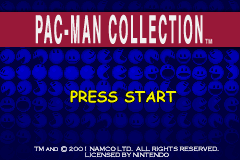 Pac-Man Collection Title Screen